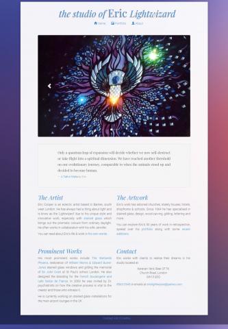 Eric Light Wizard Portfolio Website