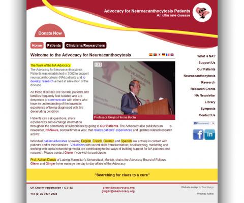NA Advocacy Website Design